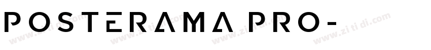 Posterama Pro字体转换